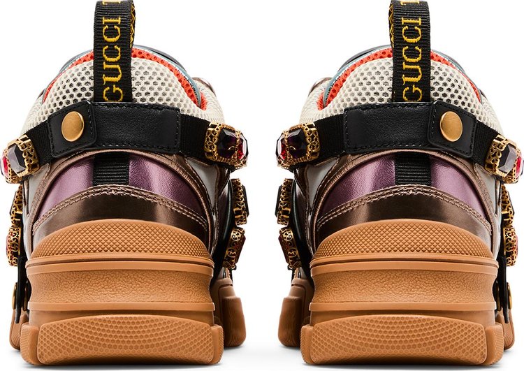 Gucci Wmns Flashtrek Crystals Multi Color Metallic