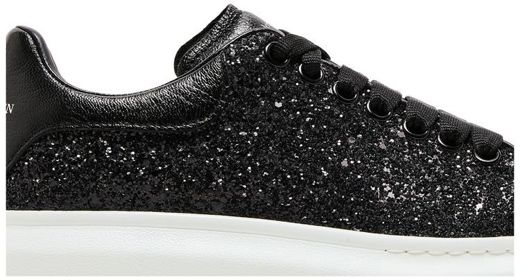 Alexander McQueen Wmns Oversized Sneaker Black White Glitter