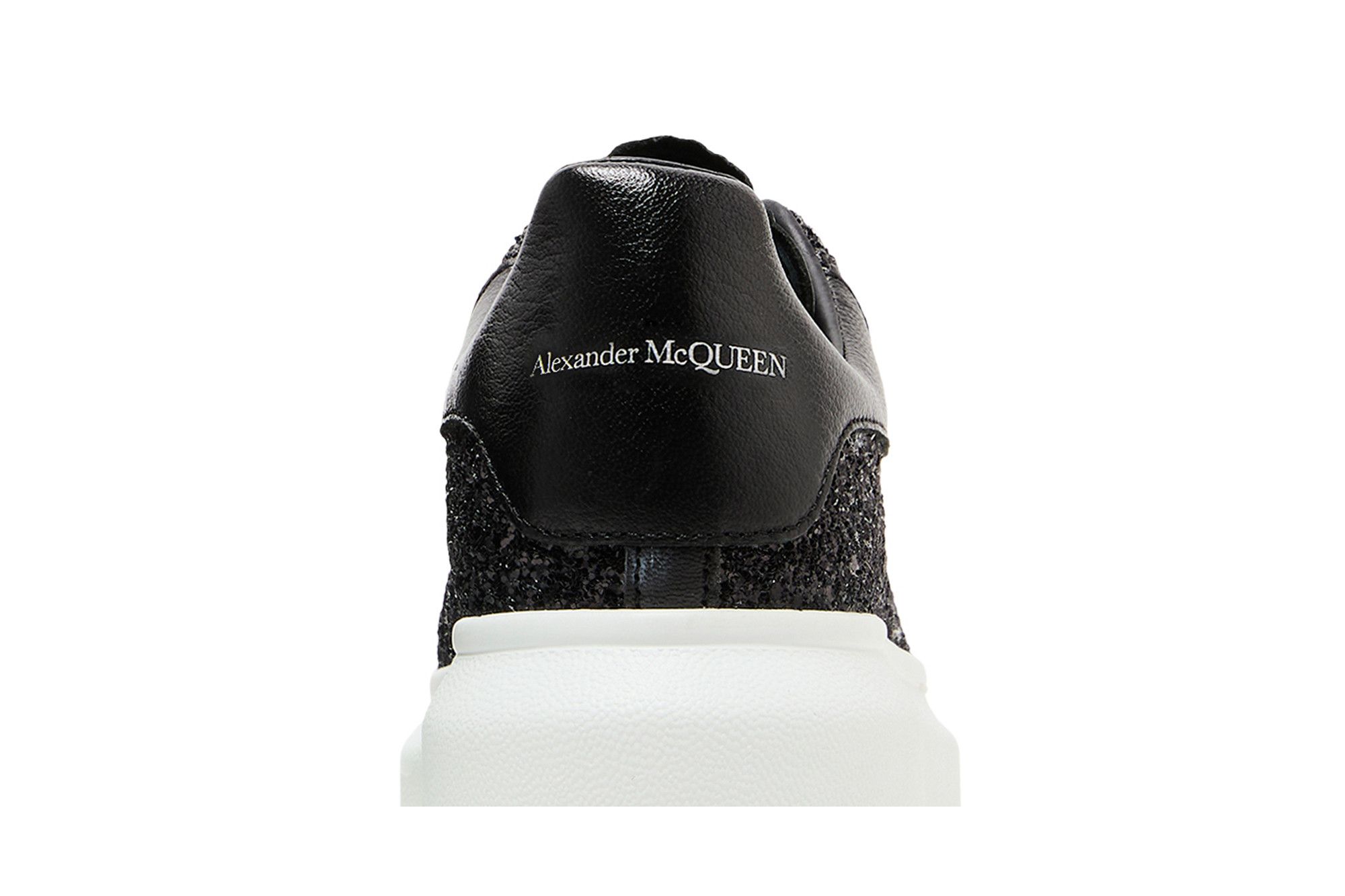 Buy Alexander McQueen Wmns Oversized Sneaker Black White Glitter 553771 W4EY4 1000 GOAT