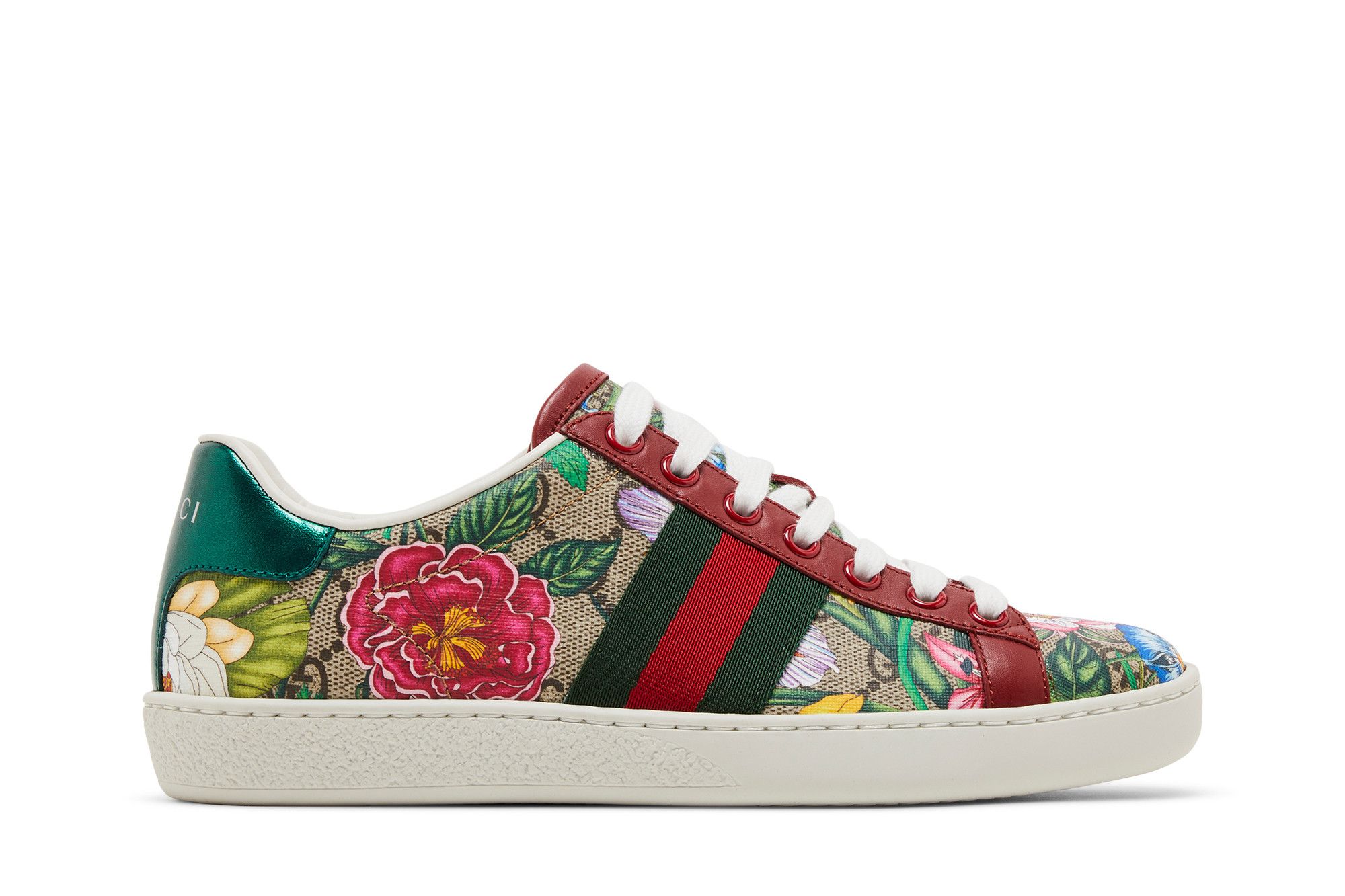 Buy Gucci Wmns Ace GG Supreme Low 'Flora Print - Red' - 433900