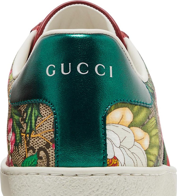 Gucci Wmns Ace GG Supreme Low Flora Print   Red