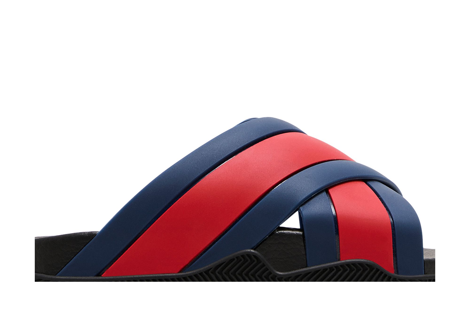 Blue and red gucci slides hot sale