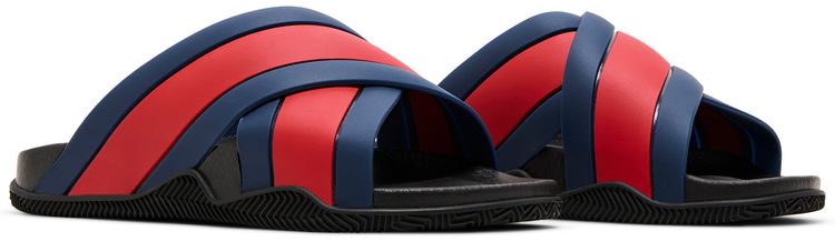 Gucci GG Slide Sandal Blue Red