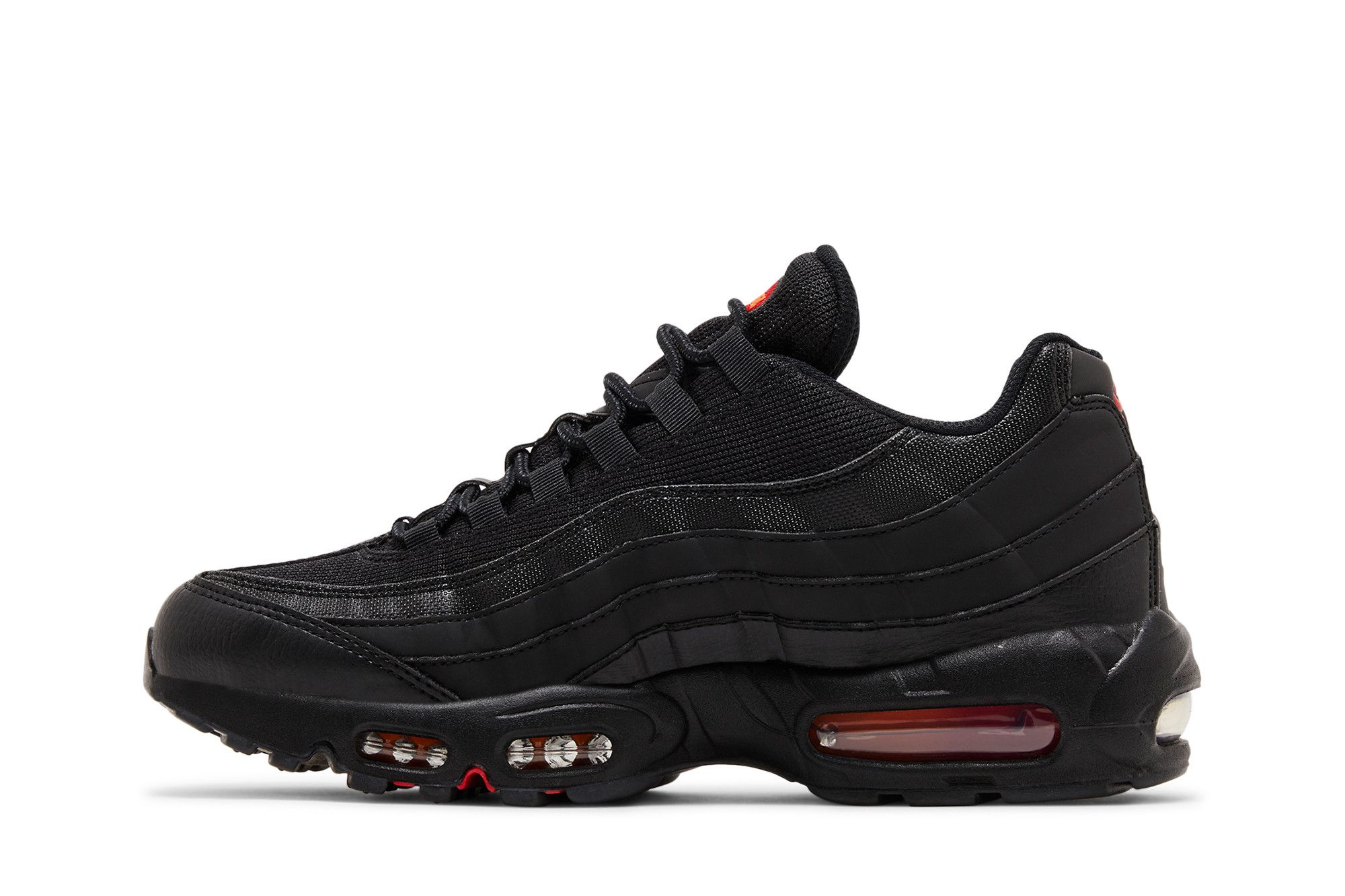 Nike air max 95 black and red sales