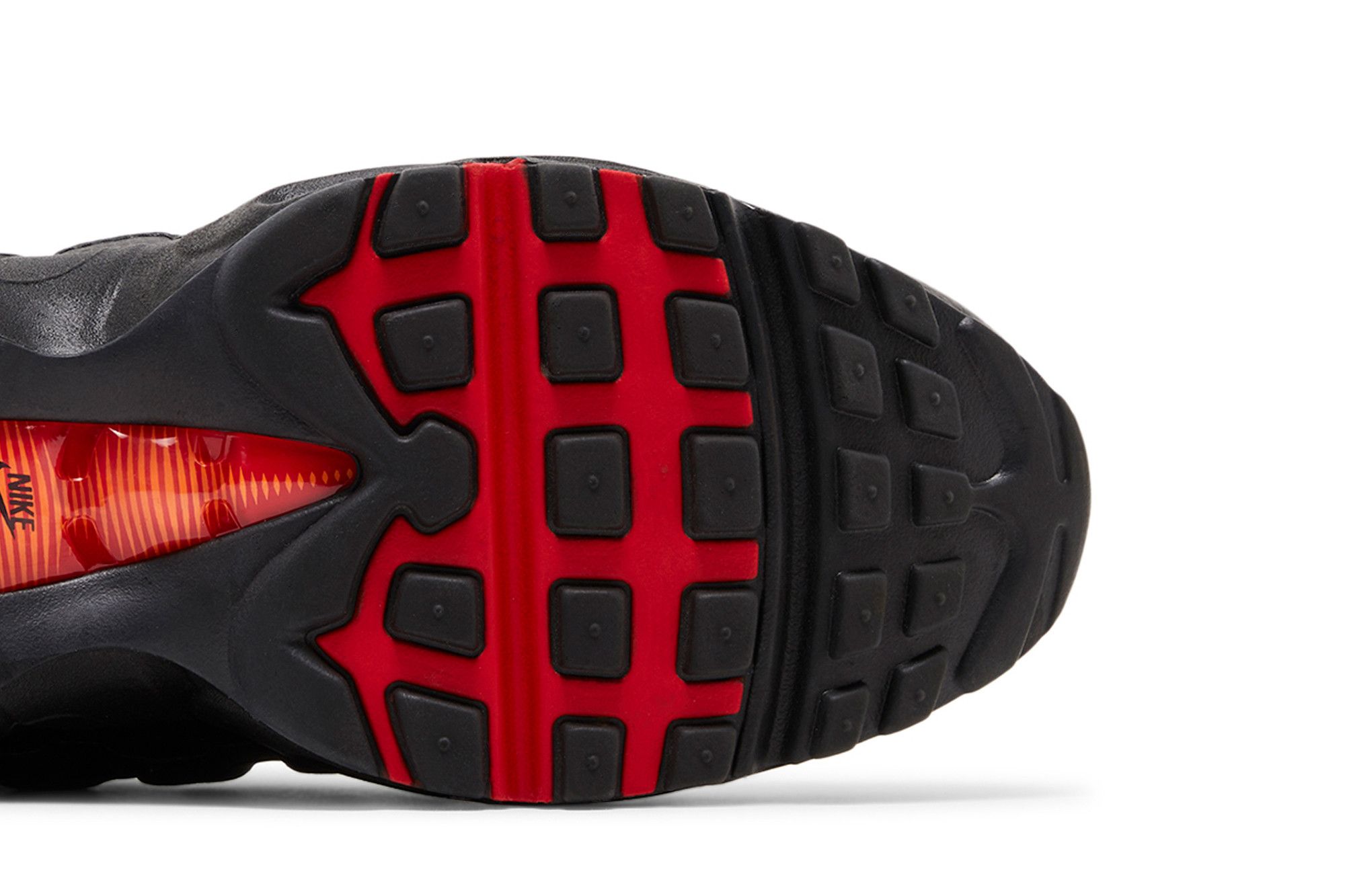 Nike air max 95 junior black and orange hotsell