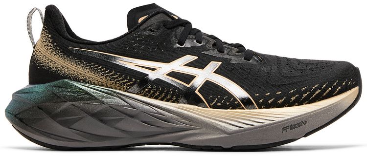 Asics Novablast 4 Platinum Black Champagne