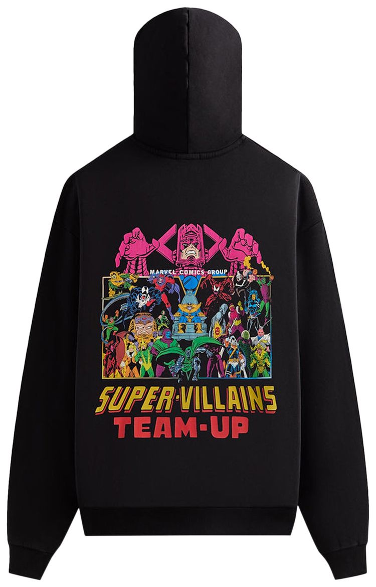 Kith x Marvel Team Up Vintage Nelson Hoodie Black