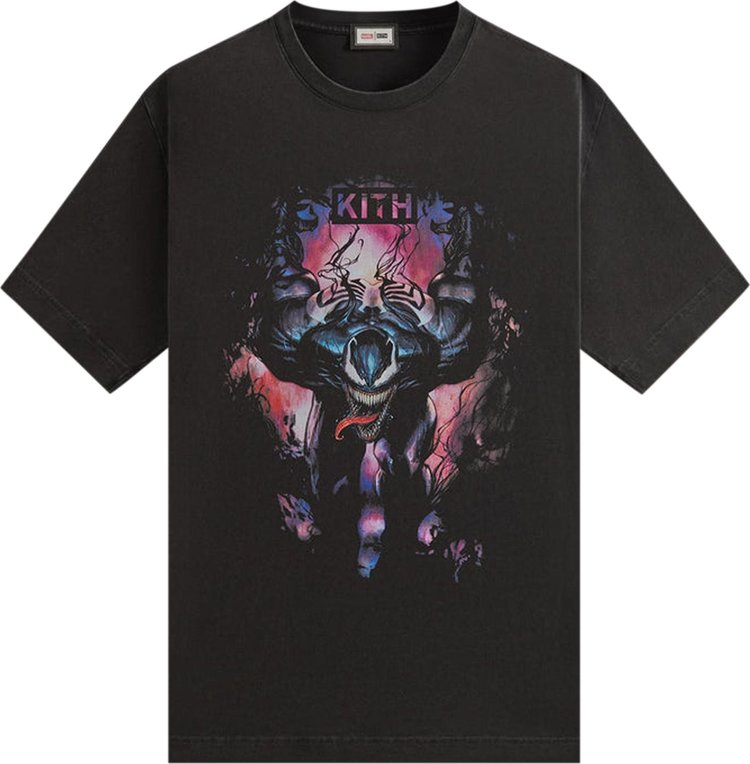 Kith x Marvel Symbiote Vintage Tee Black