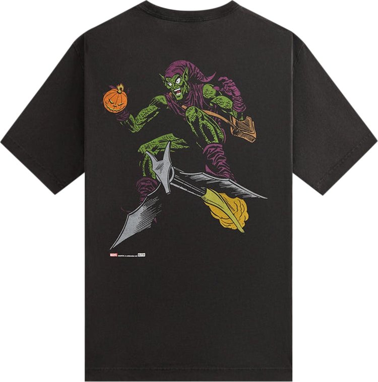 Kith x Marvel Green Goblin Vintage Tee Black