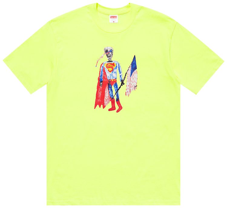 Supreme Skeleton Tee Bright Yellow