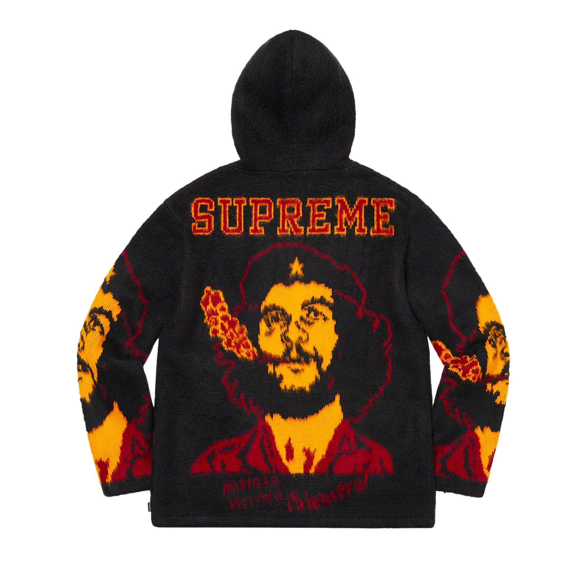 Buy Supreme Che Hooded Zip Up Sweater 'Black' - SS21SK11 BLACK | GOAT