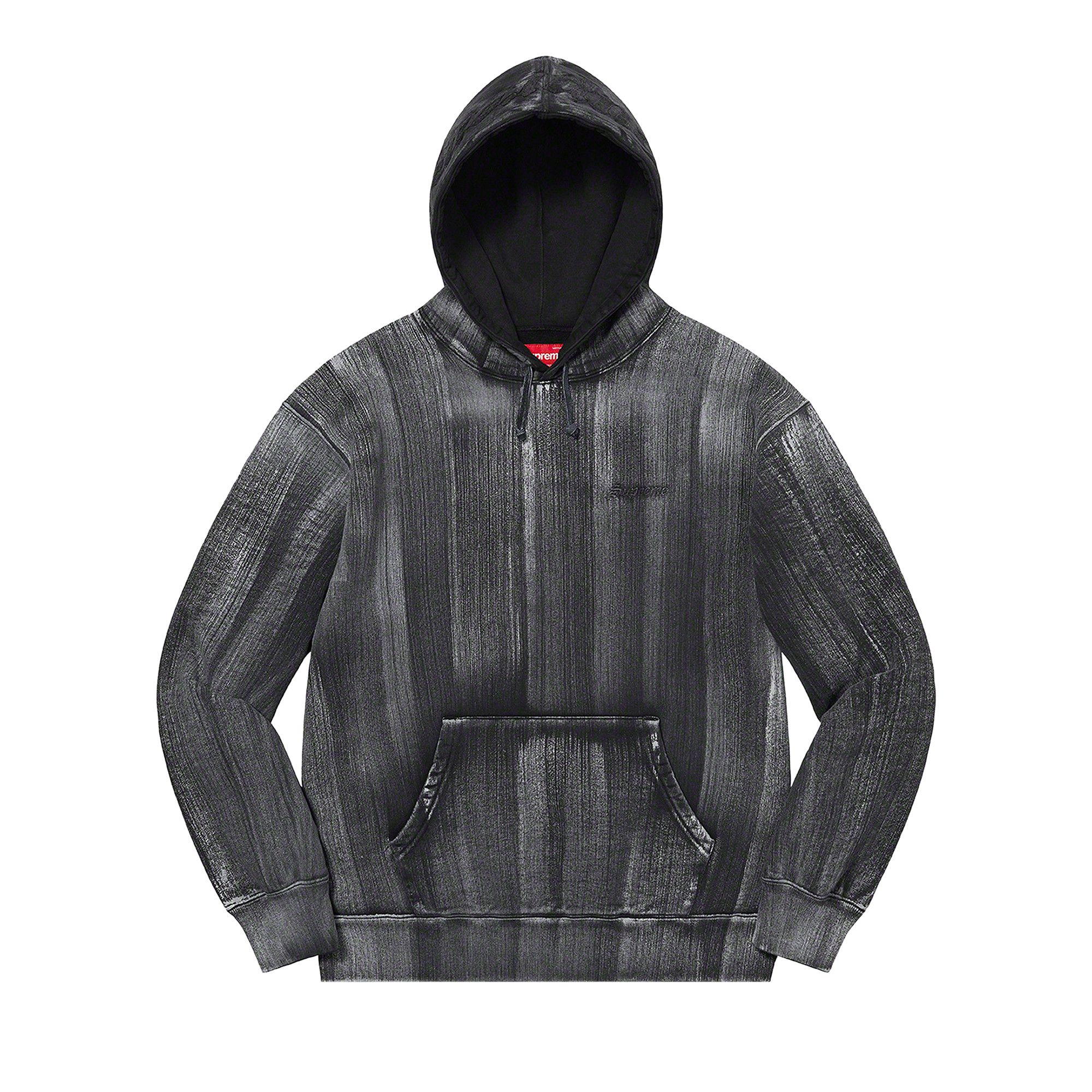 トップス Supreme Brushed Stroke Hooded Sweatshirt Buy Supreme Brush Stroke Hooded Sweatshirt 'Black