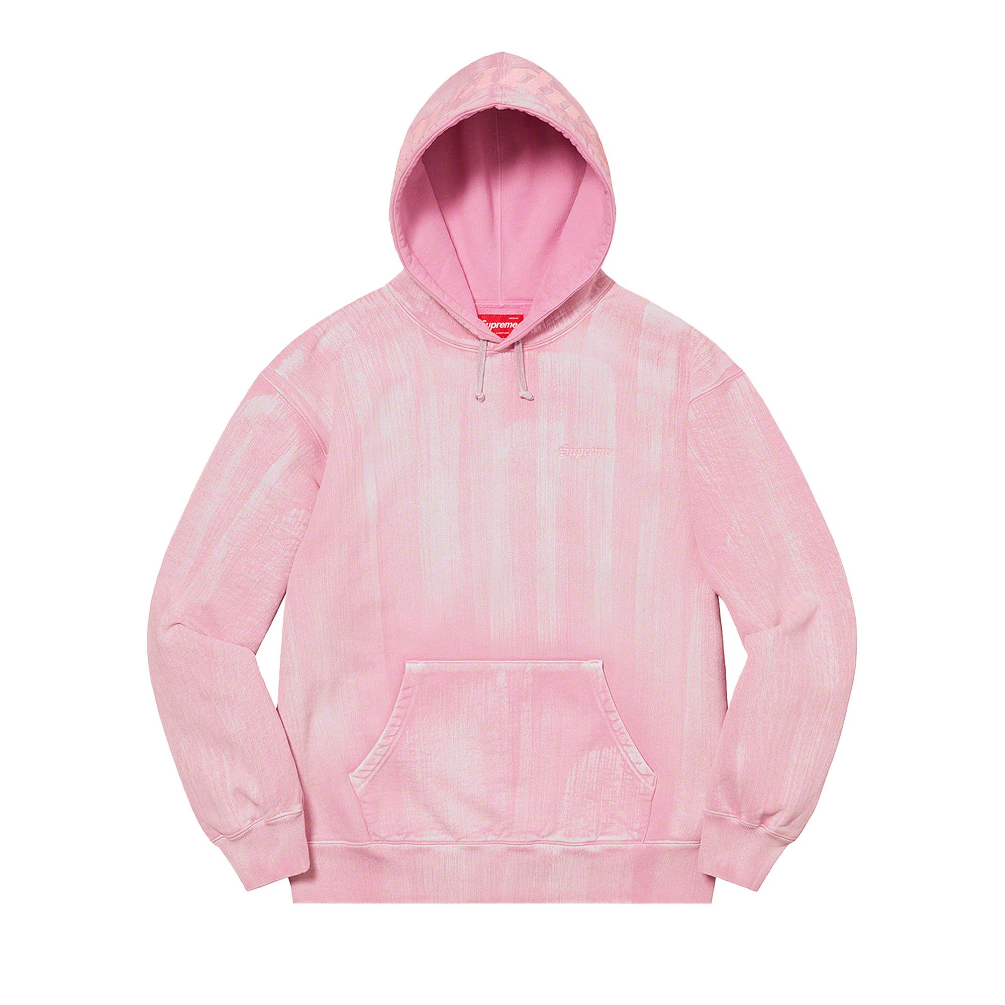 Buy Supreme Brush Stroke Hooded Sweatshirt 'Pink' - SS21SW18 PINK