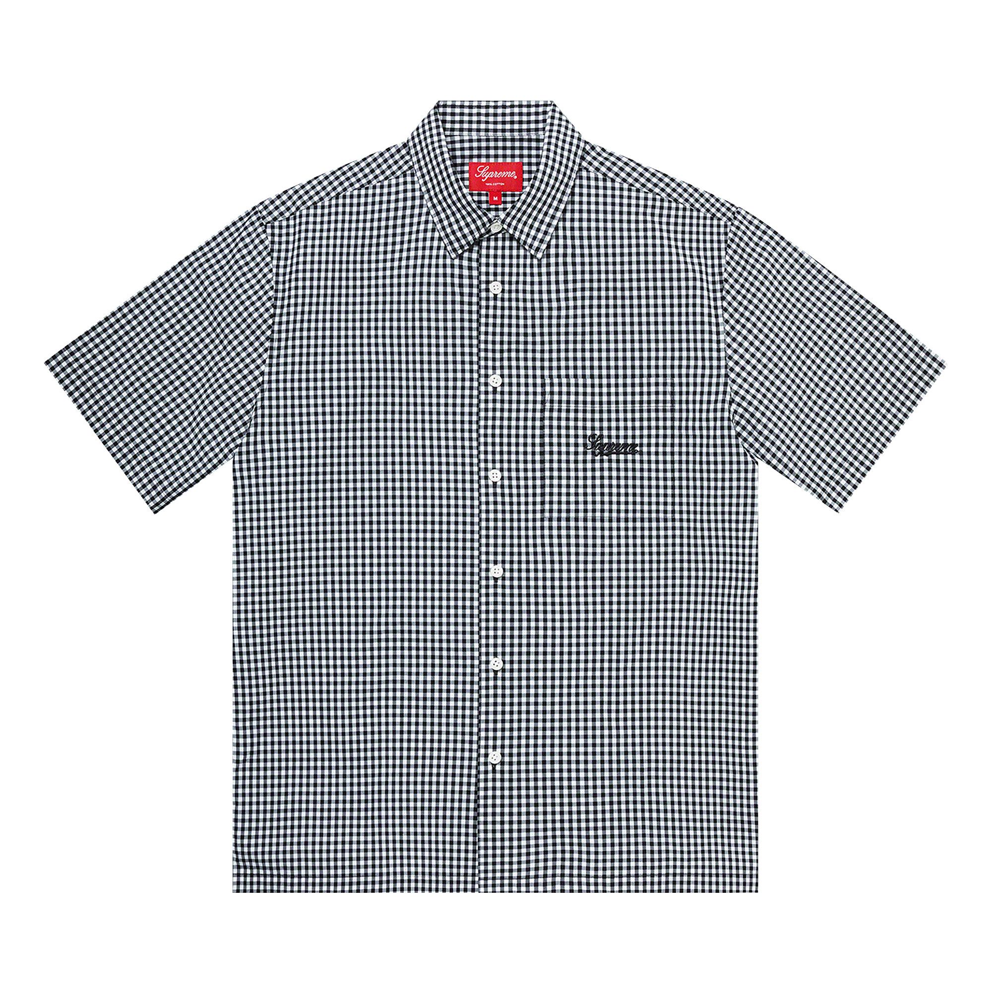 Buy Supreme Gingham Short-Sleeve Shirt 'Black' - SS21S30
