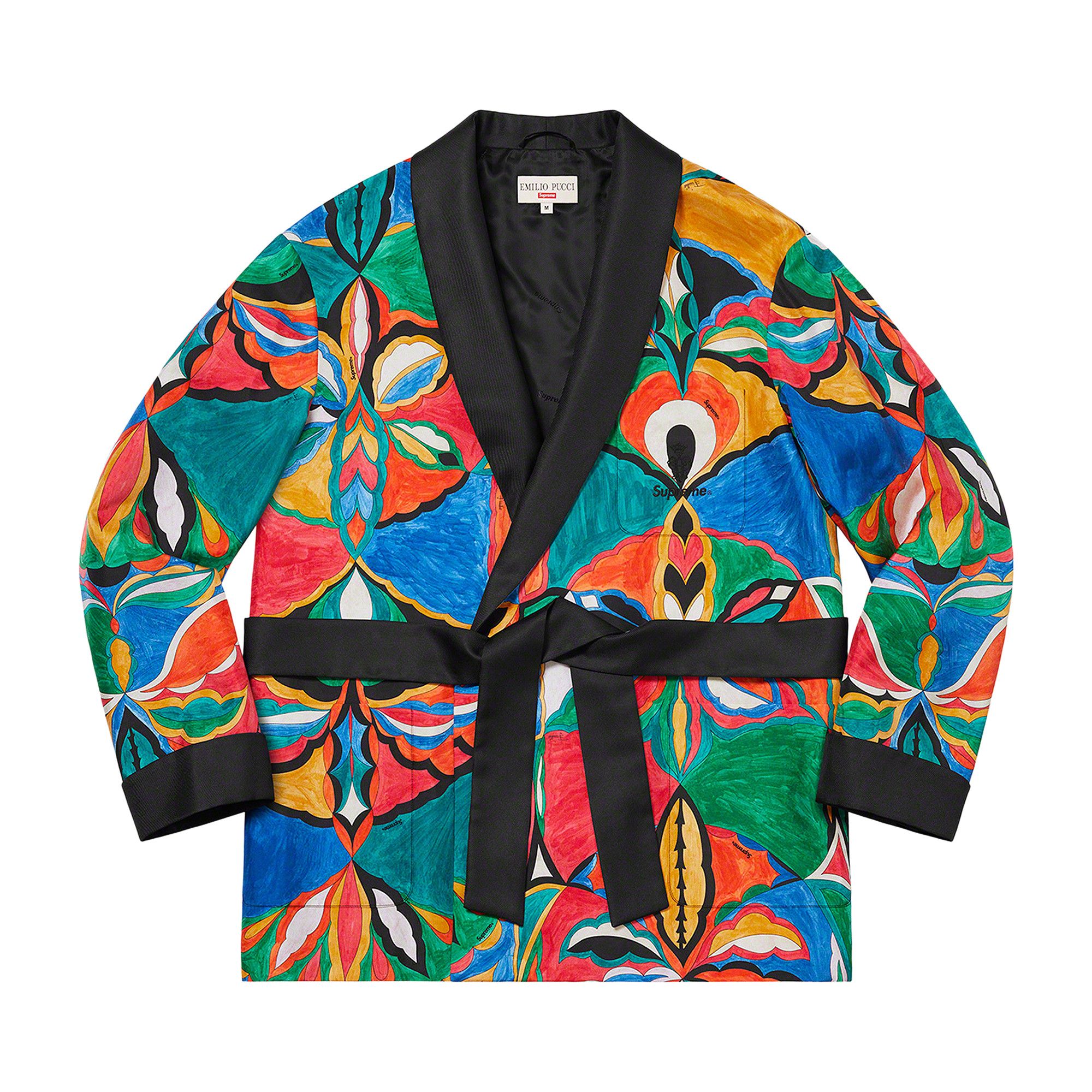 Buy Supreme x Emilio Pucci Silk Smoking Jacket 'Multicolor