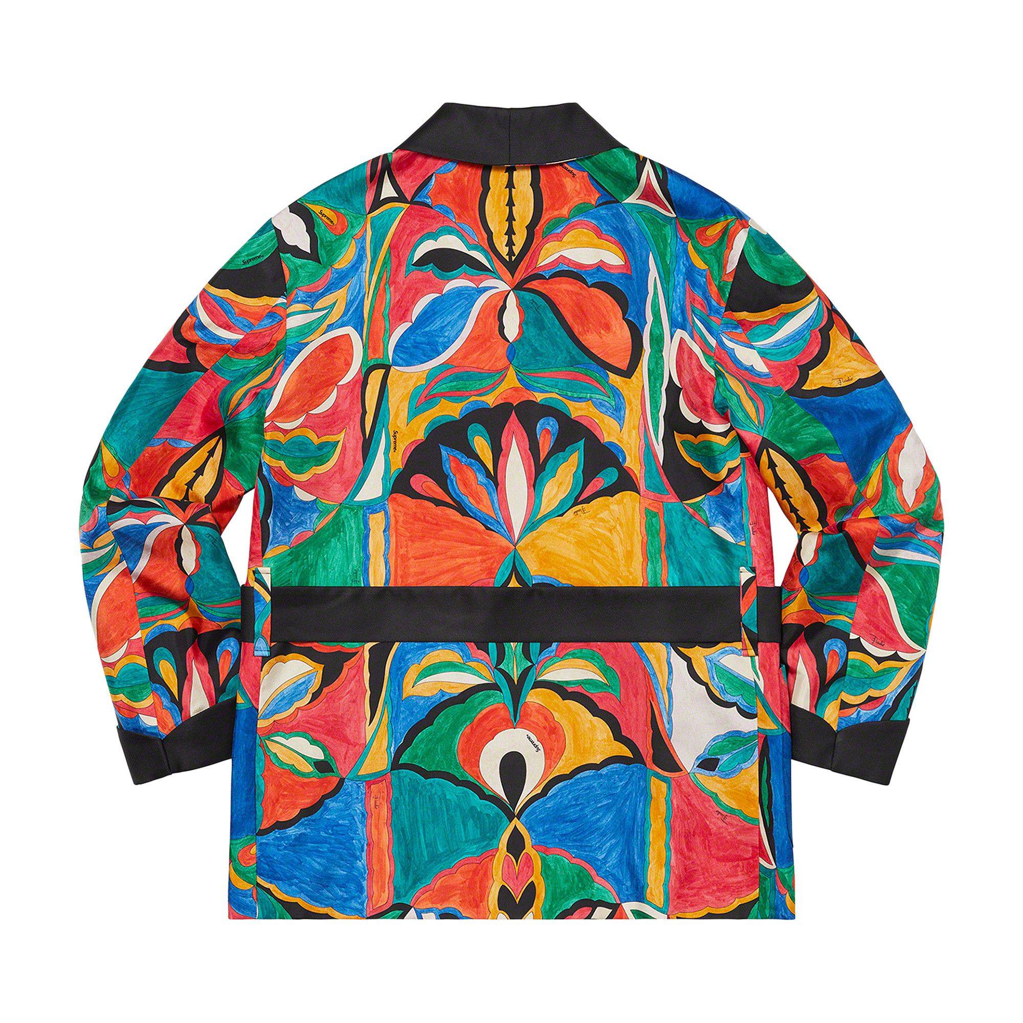 Buy Supreme x Emilio Pucci Silk Smoking Jacket 'Multicolor