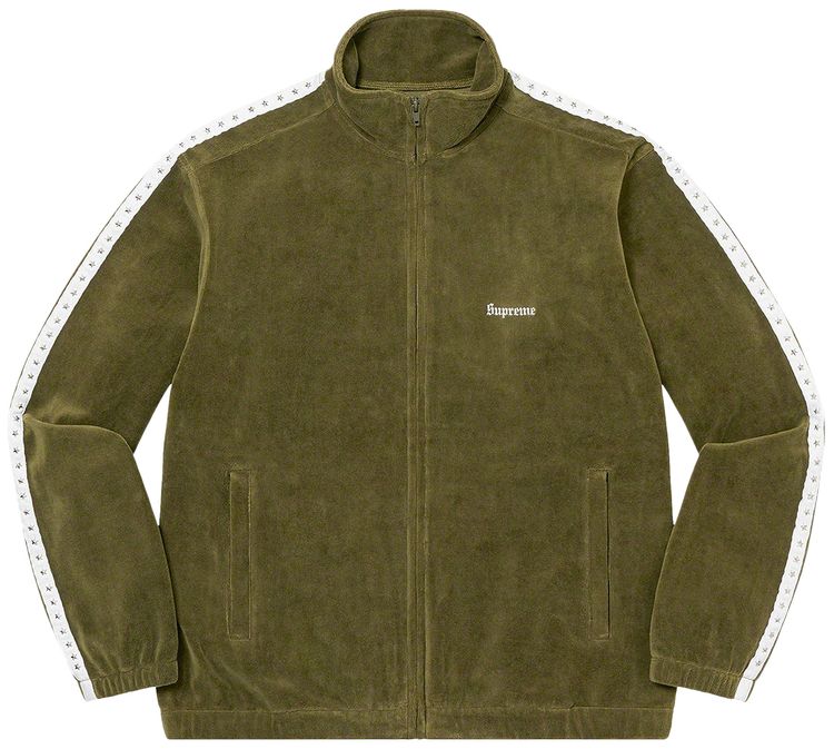 Buy Supreme Studded Velour Track Jacket 