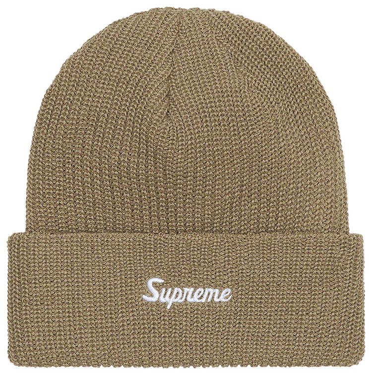 Supreme Loose Gauge Beanie Taupe