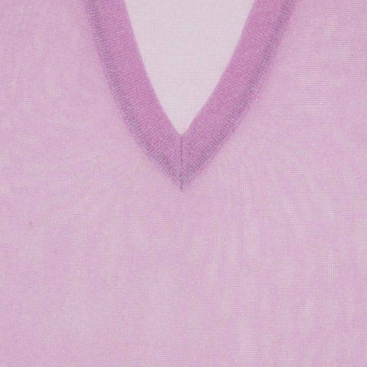 ERL Metallic Long Sleeve T Shirt Pink