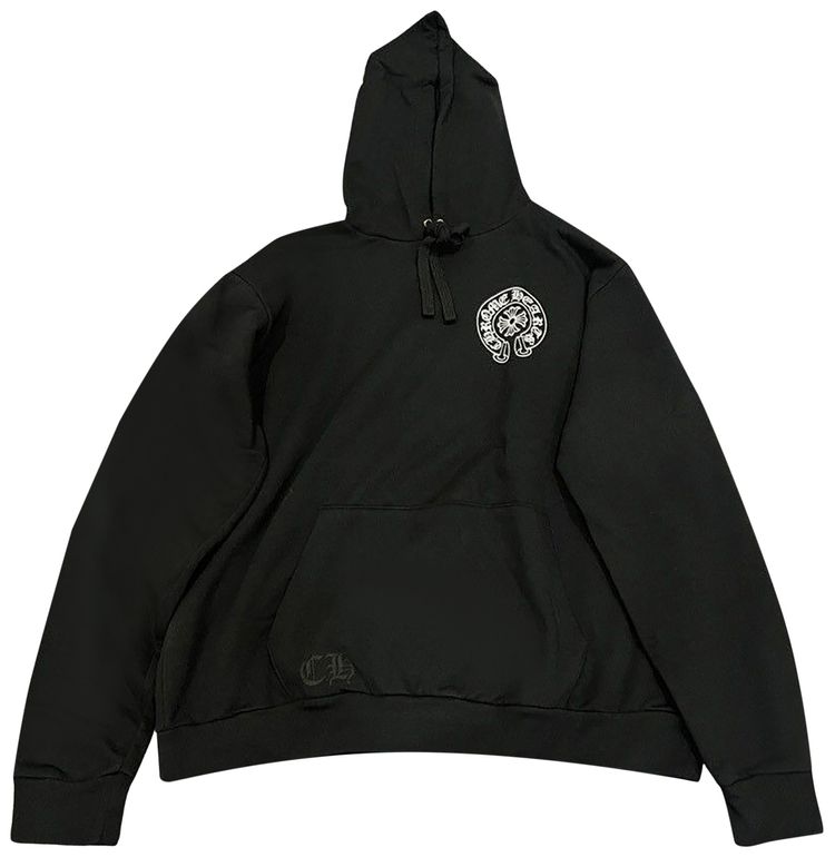 Chrome Hearts Hong Kong Exclusive Scroll Label Hoodie BlackWhite