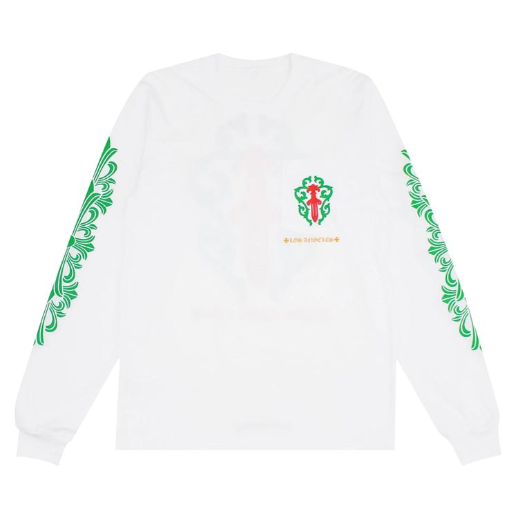 Chrome Hearts Los Angeles Exclusive Christmas Pocket Long Sleeve White