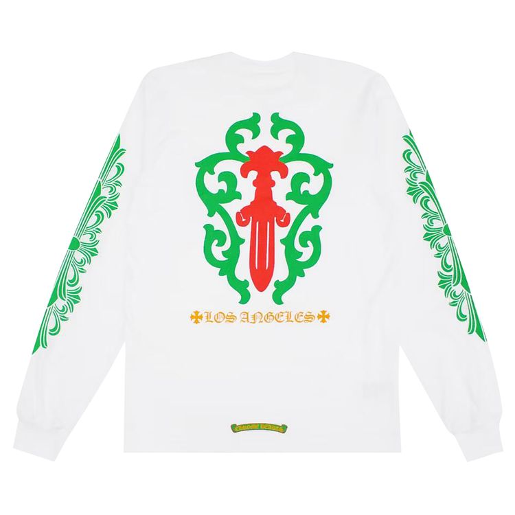 Chrome Hearts Los Angeles Exclusive Christmas Pocket Long Sleeve White