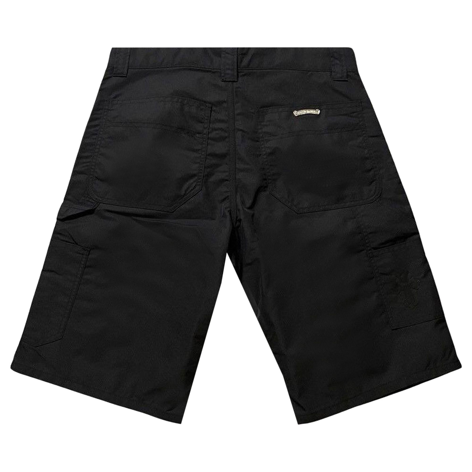 Buy Chrome Hearts Leather Knee Carpenter Shorts 'Black' - 1383