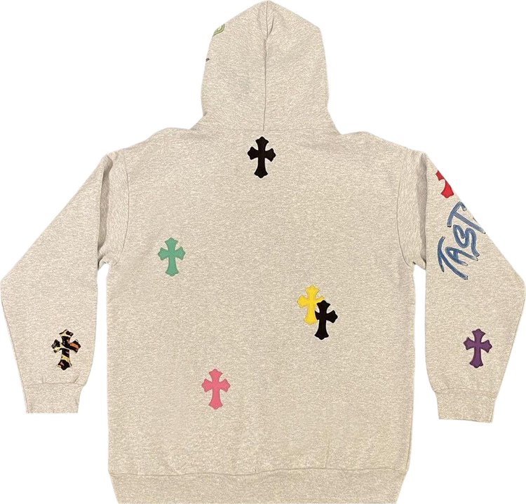 Chrome Hearts 1 Of 1 Matty Boy Cross Hoodie GreyMulticolor