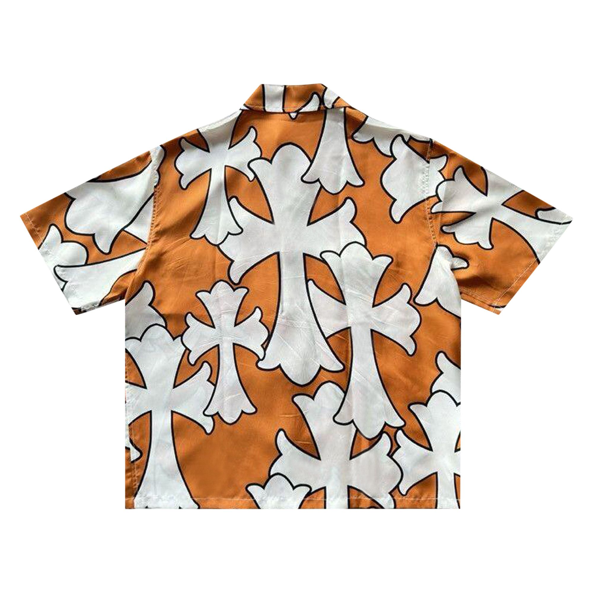 Buy Chrome Hearts St. Barts Exclusive Cross Silk Shirt 'Orange