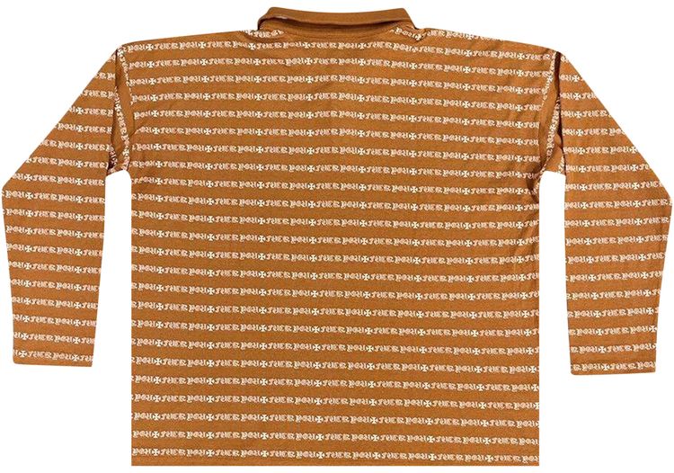 Chrome Hearts Matty Boy Long Sleeve Rugby Polo Tan