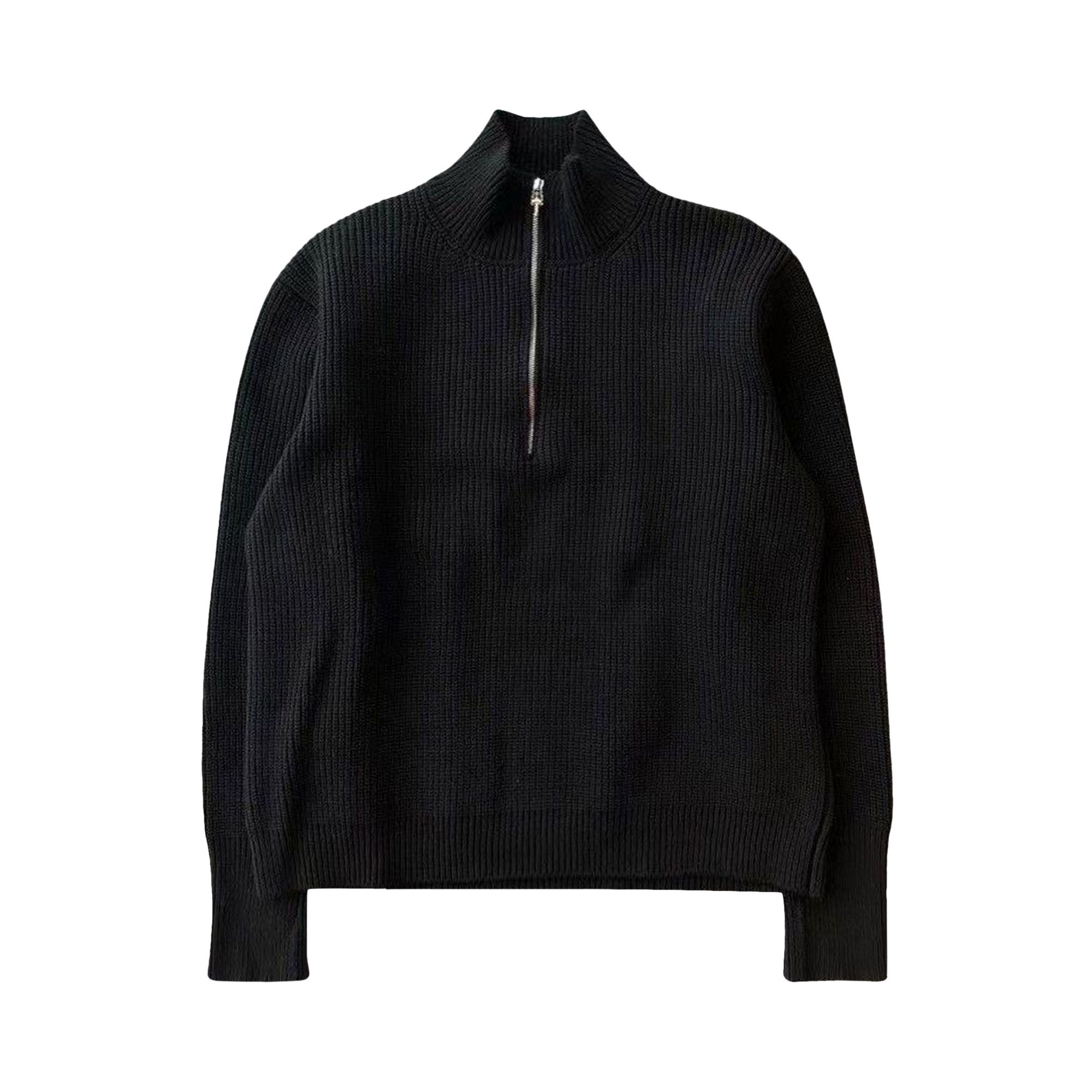 Buy Chrome Hearts Triple Cross Patch Quarter Zip 'Black' - 1383
