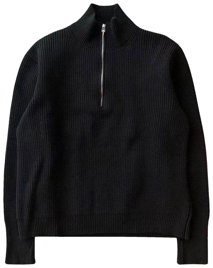 Chrome Hearts Triple Cross Patch Quarter Zip Black