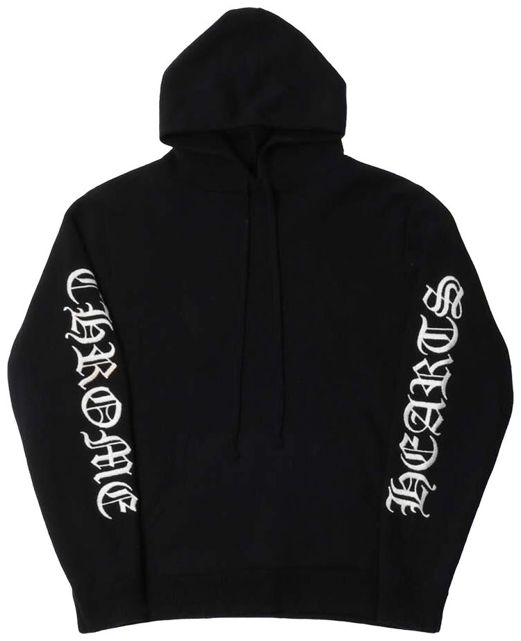 Chrome Hearts Cashmere Zip Up Hoodie Black