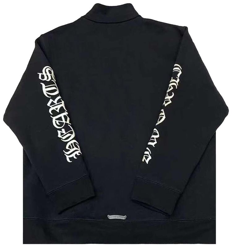 Chrome Hearts Sleeve Logo Slo Ride Quarter Zip Black