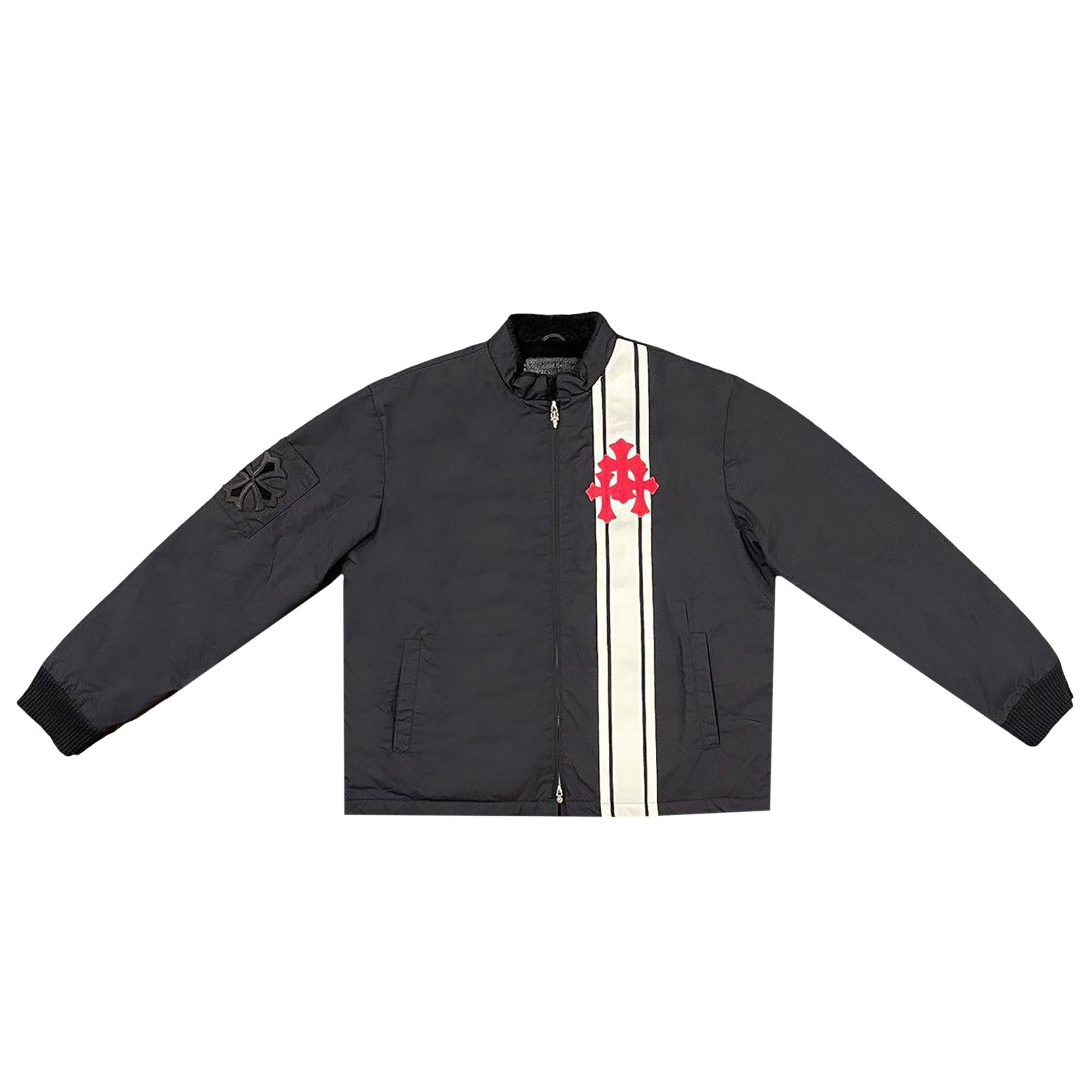 【オープニング 大放出セール】 Buy Chrome Jacket Nylon Racing Cobra Patch Cross Hearts ブルゾン