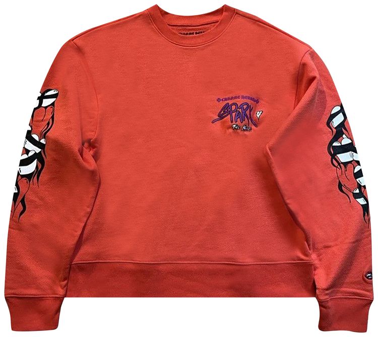 Chrome Hearts Matty Boy Sadistic Lipstick Crewneck Red