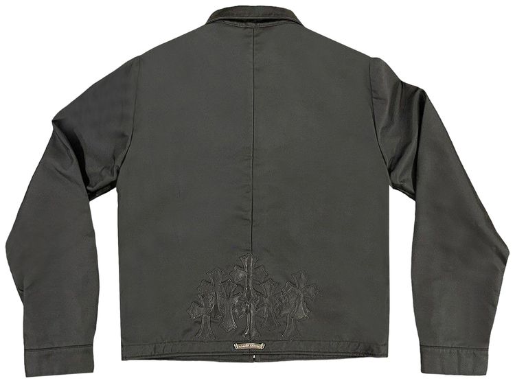 Chrome Hearts Cross Patch Trucker Jacket Black