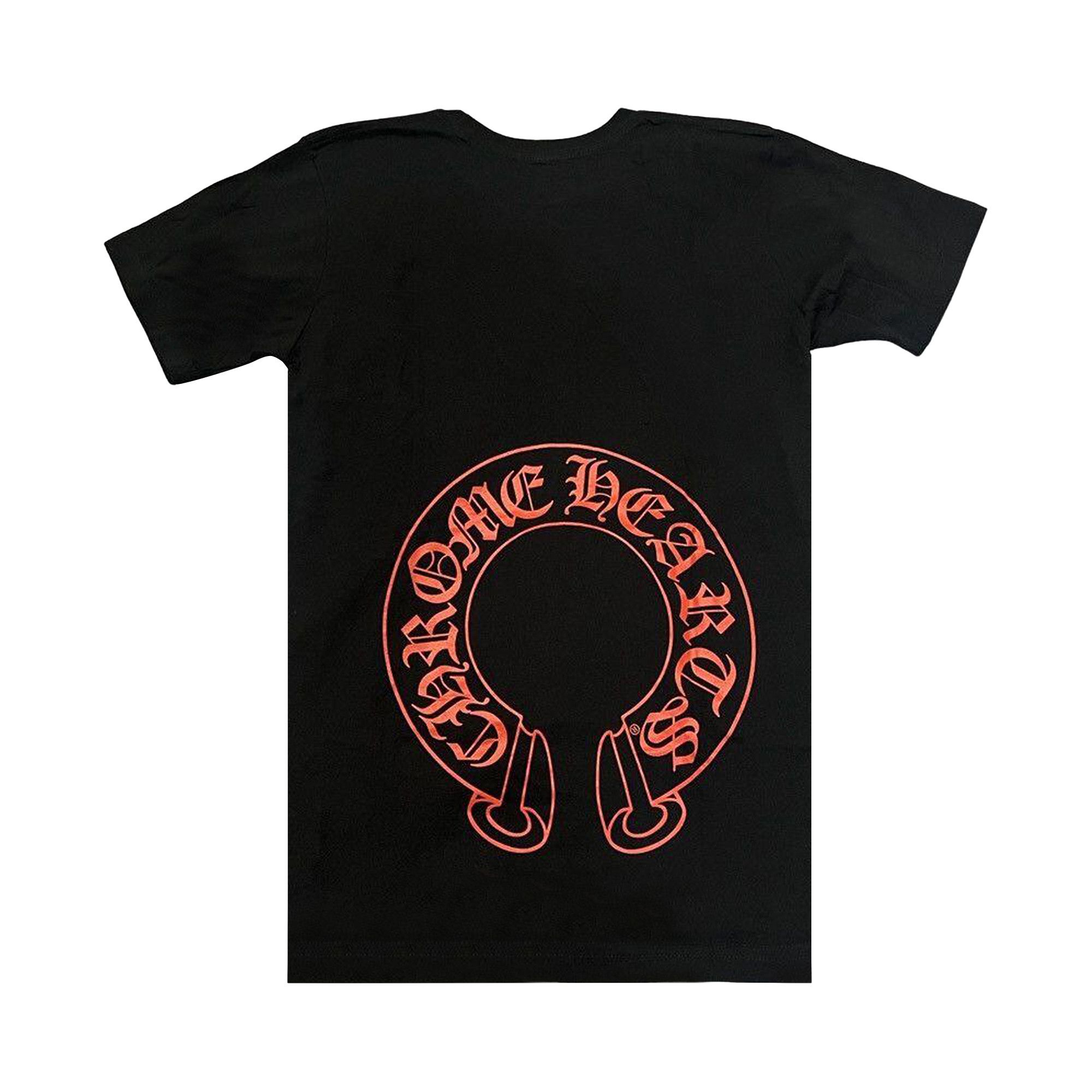 Buy Chrome Hearts Neck Logo Pocket Tee 'Black/Red' - 1383