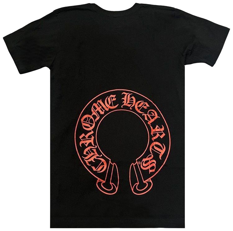 Chrome Hearts Neck Logo Pocket Tee BlackRed