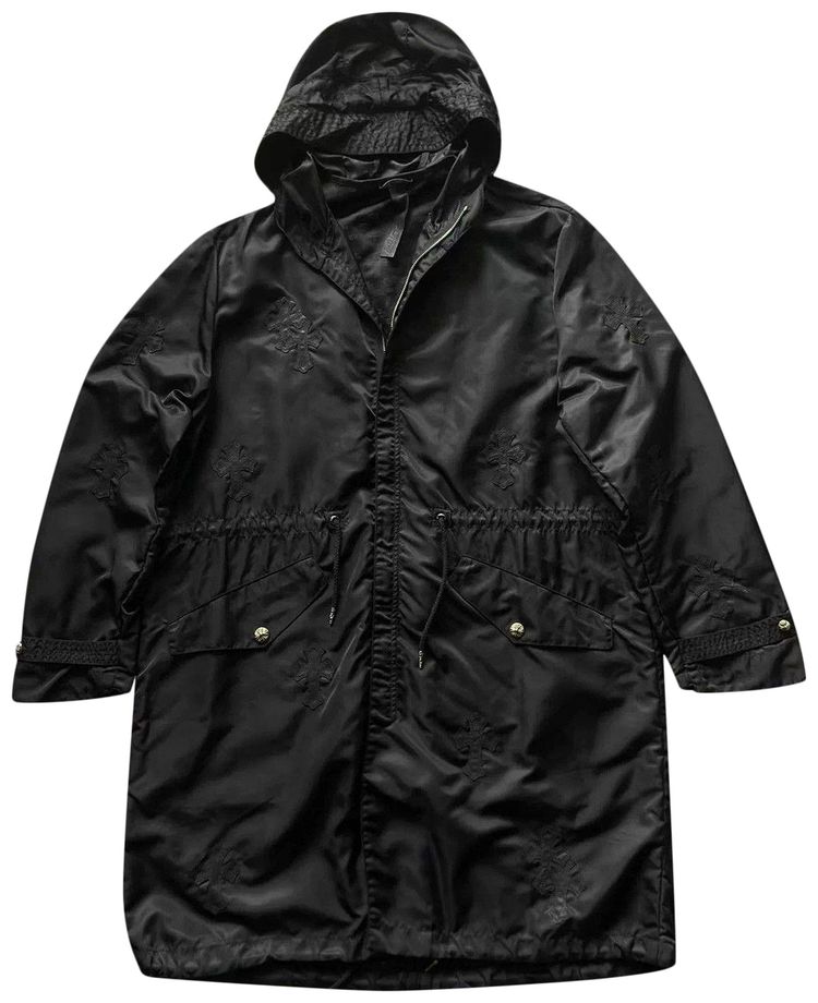 Is Chrome Hearts Cheaper In Japan Buy Chrome Hearts Japan Exclusive Cross Patch Parka Jacket 'Black