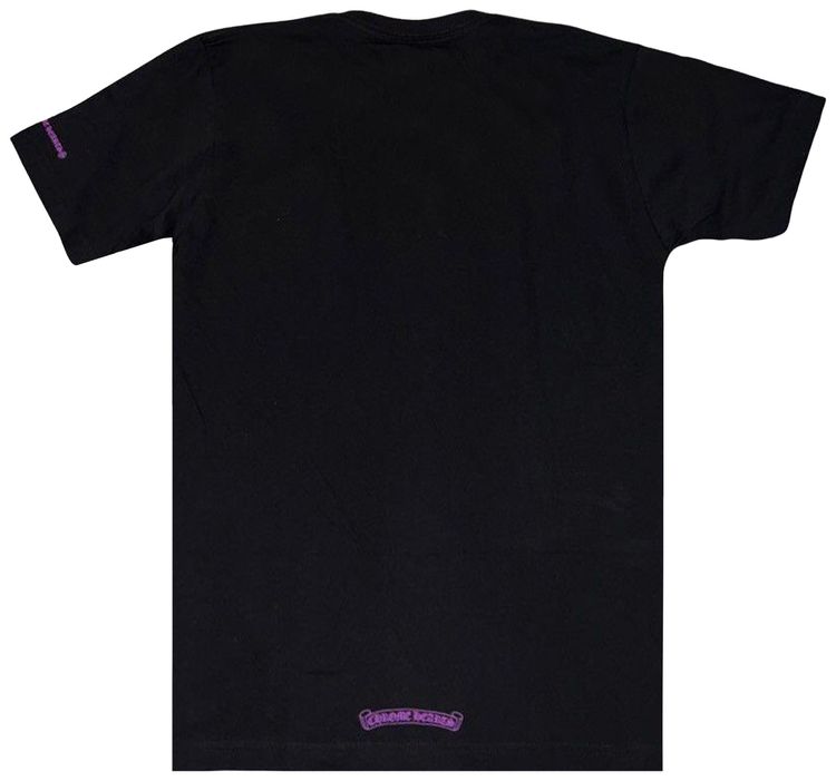 Chrome Hearts Neck Logo Tee BlackPurple