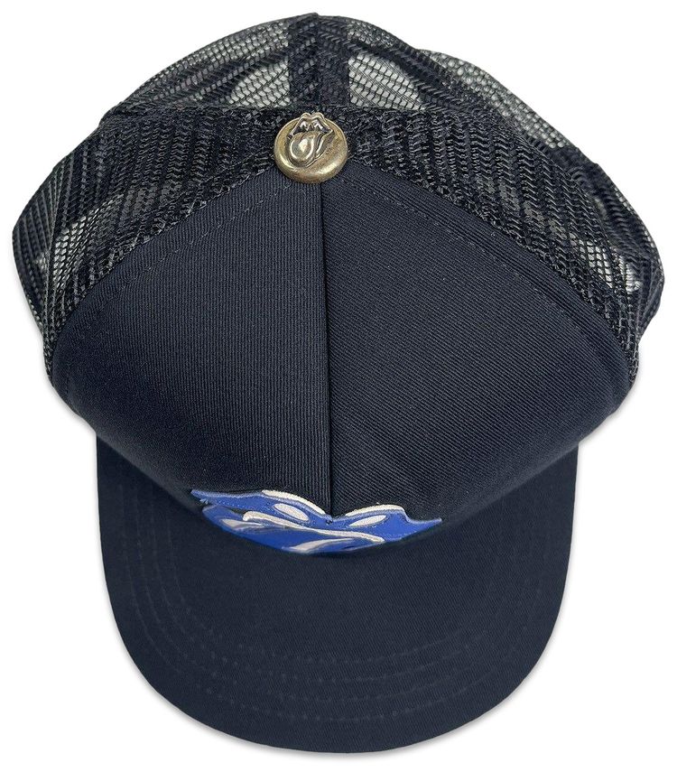 Chrome Hearts London Exclusive The Rolling Stones Trucker Hat BlackBlue