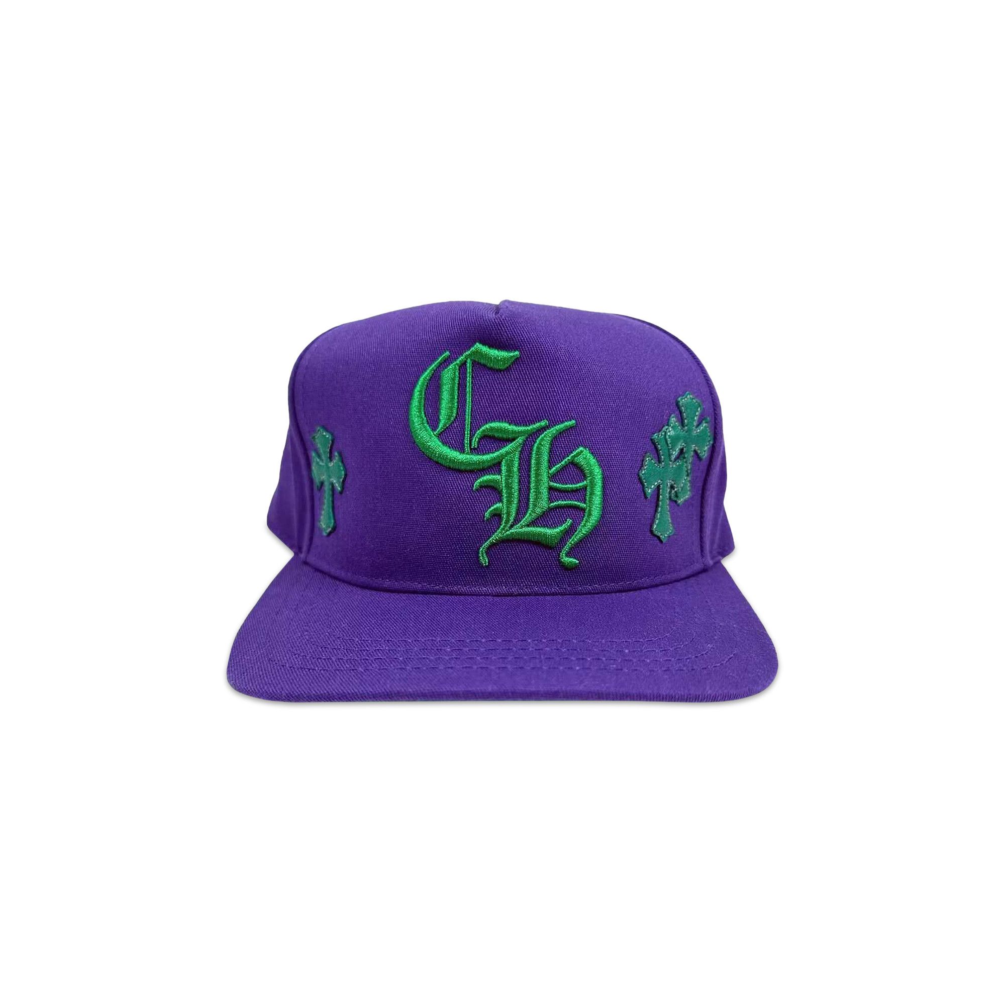 Buy Chrome Hearts Cross Patch Trucker Hat 'Purple/Green