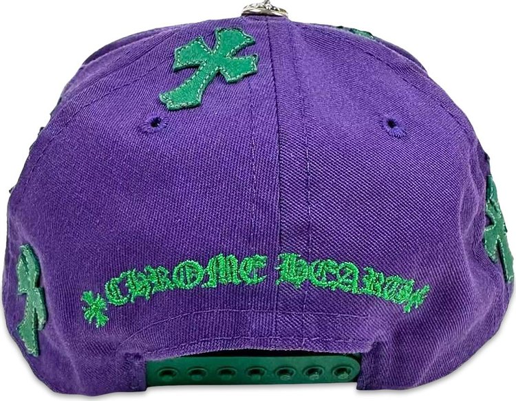 Chrome Hearts Cross Patch Trucker Hat PurpleGreen