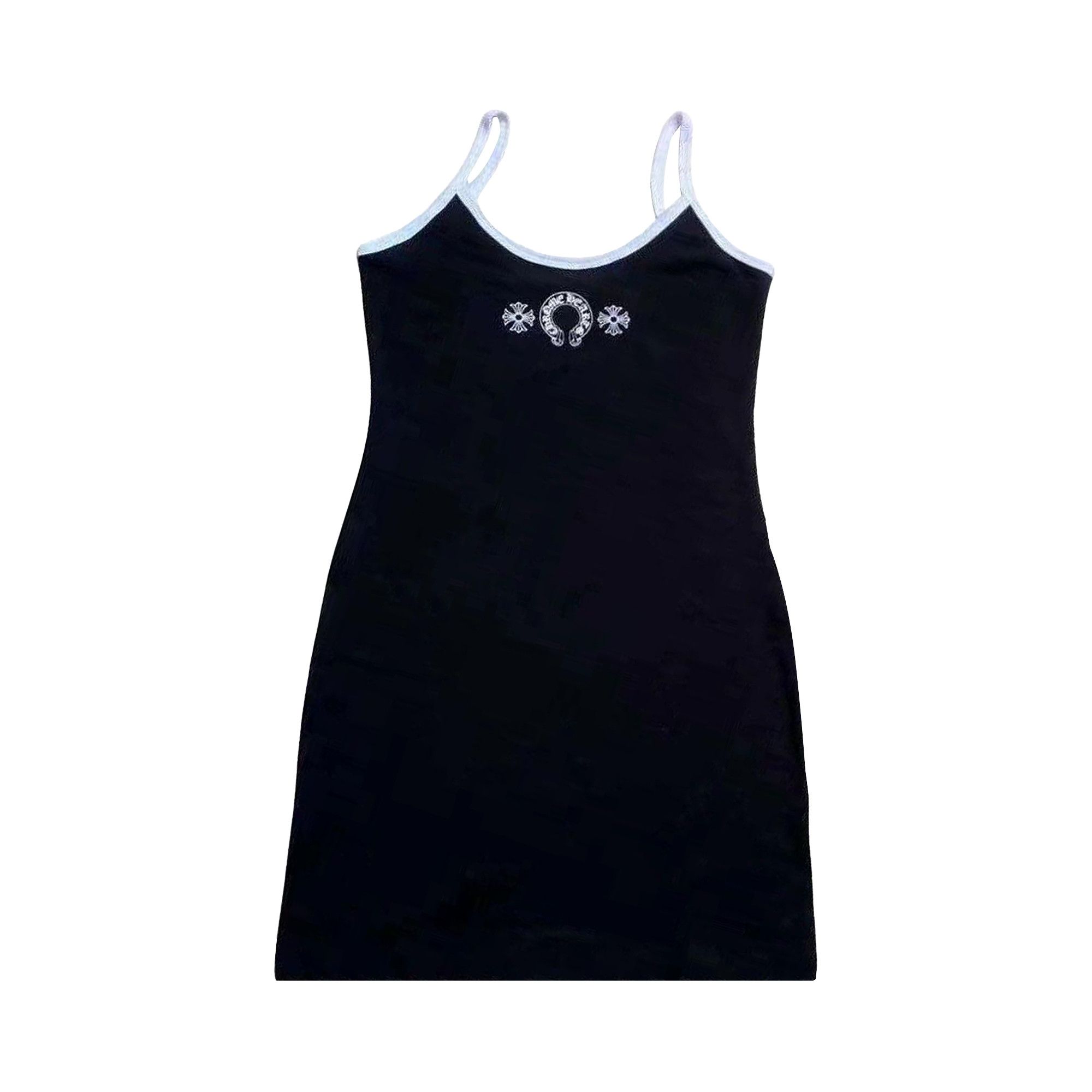 Buy Chrome Hearts Scroll Logo Tank Dress 'Black/White' - 1383