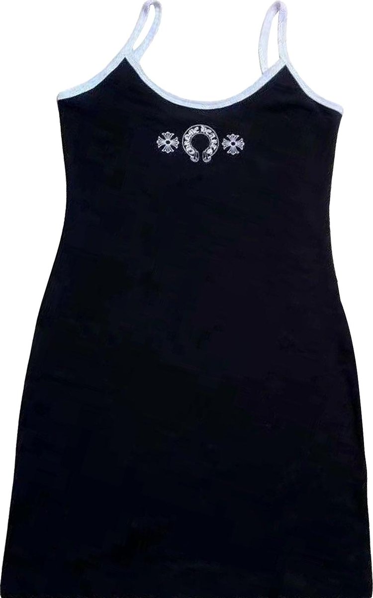 Chrome Hearts Scroll Logo Tank Dress BlackWhite