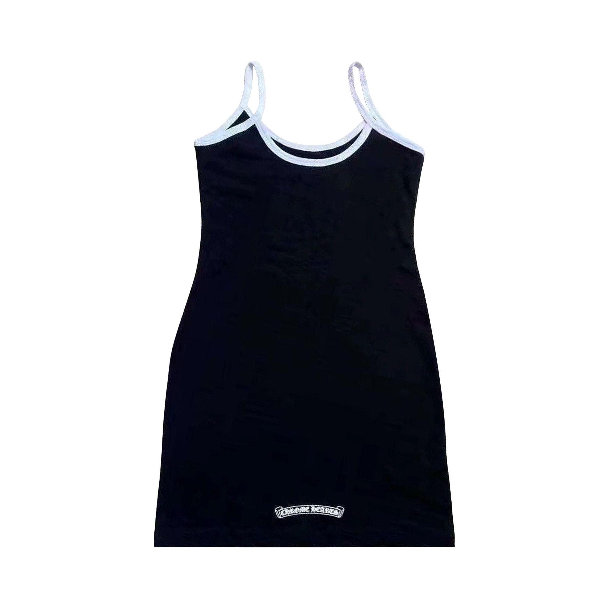 Buy Chrome Hearts Scroll Logo Tank Dress 'Black/White' - 1383