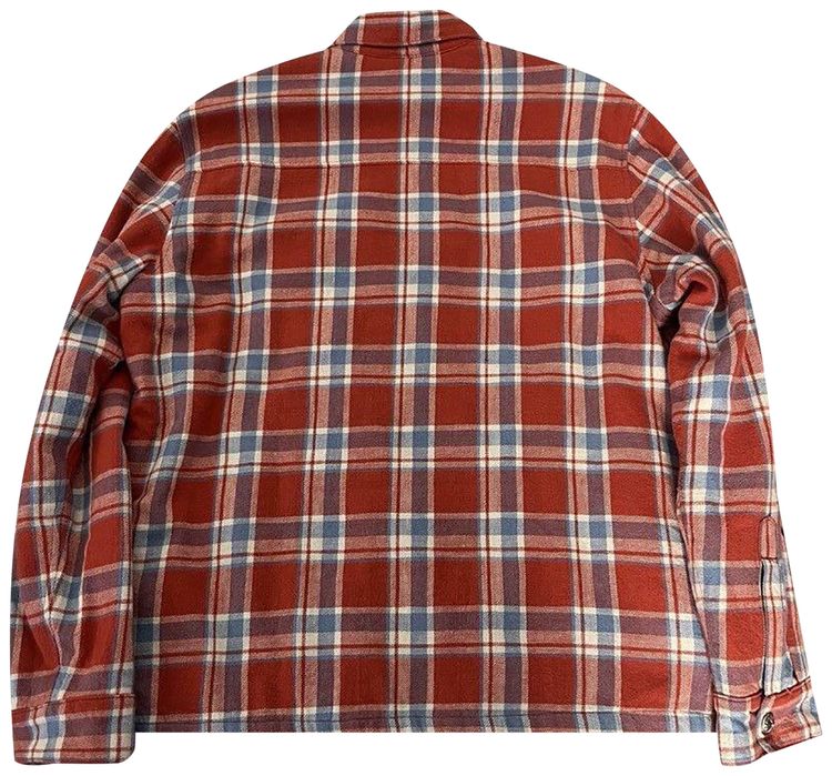 Chrome Hearts Lined Flannel Jacket RedPlaid