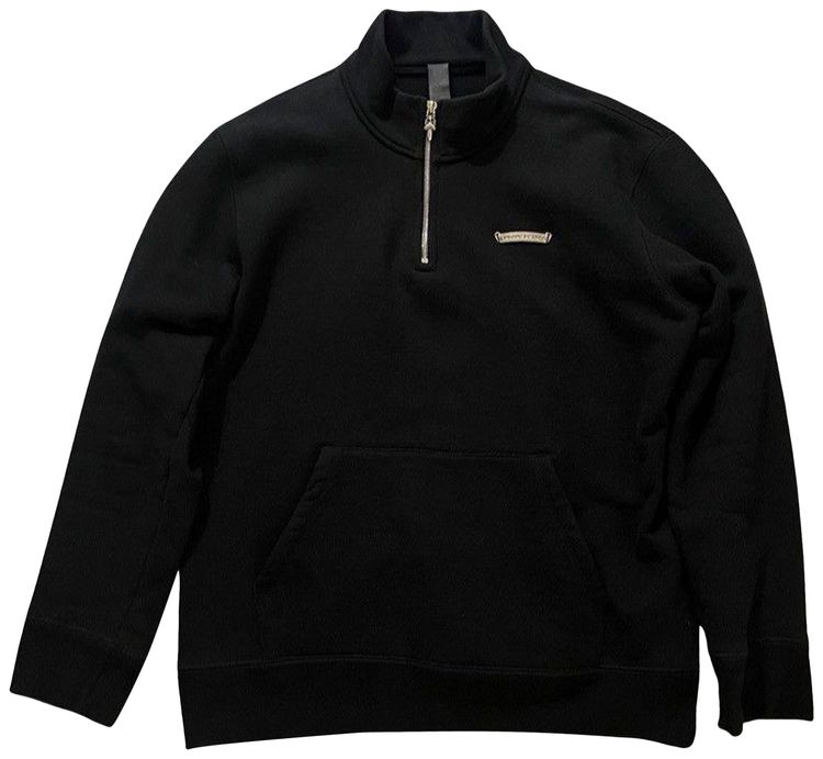Chrome Hearts Triple Cross Hollywood Quarter Zip Black