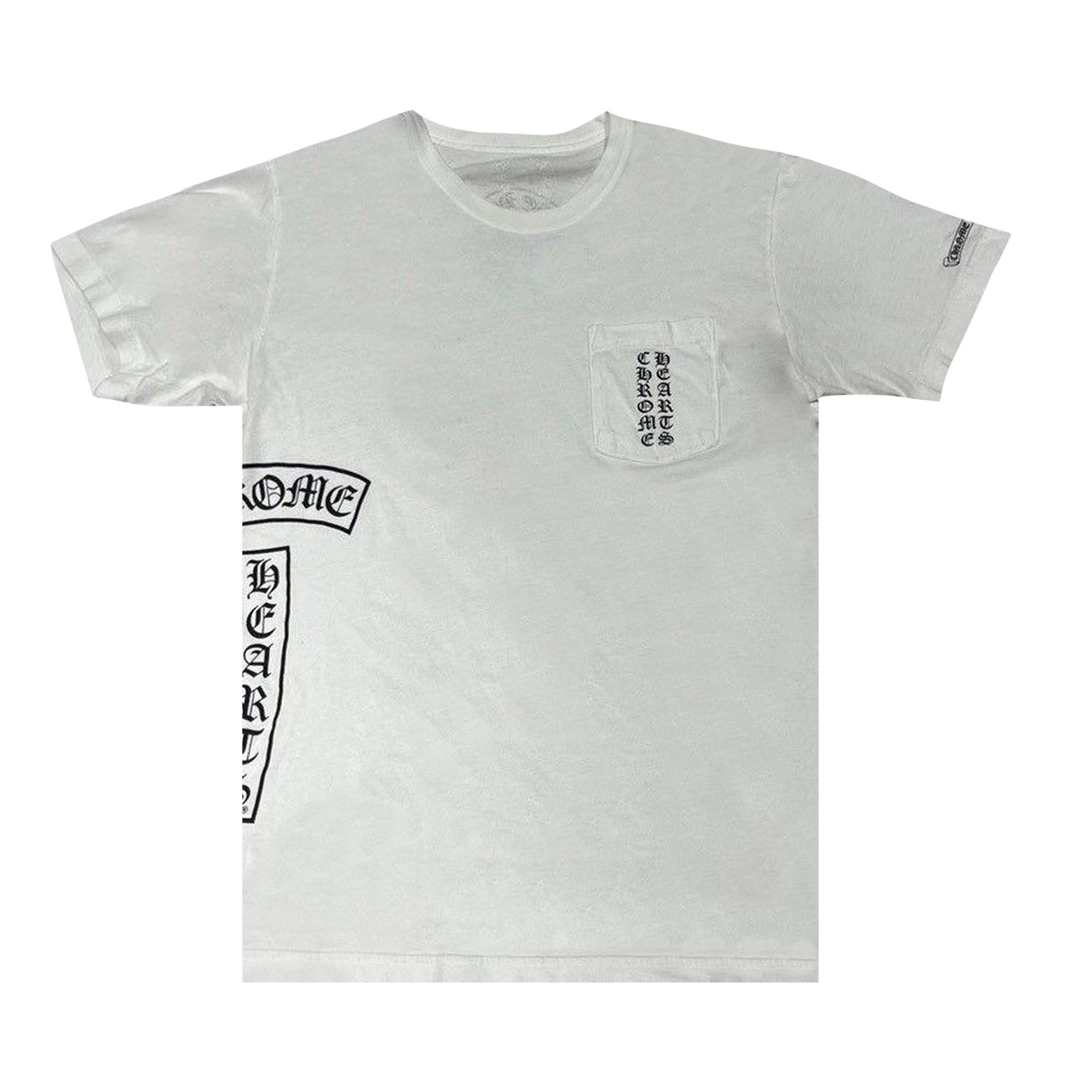 Buy Chrome Hearts T-Bar Logo Pocket Tee 'White' - 1383